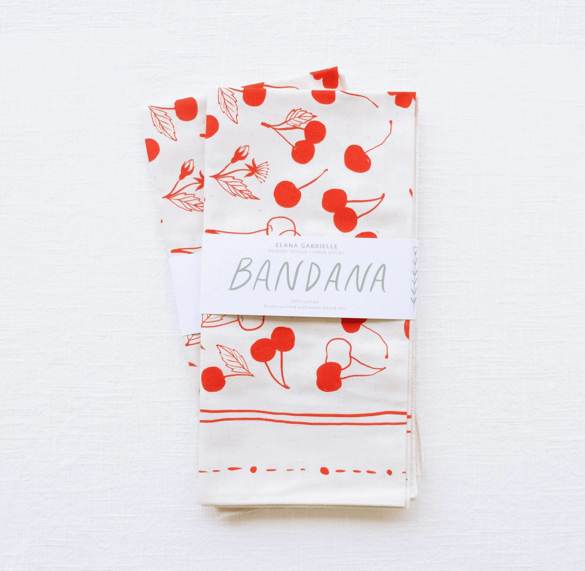Cherries Cotton Bandana - Flea Boutiques