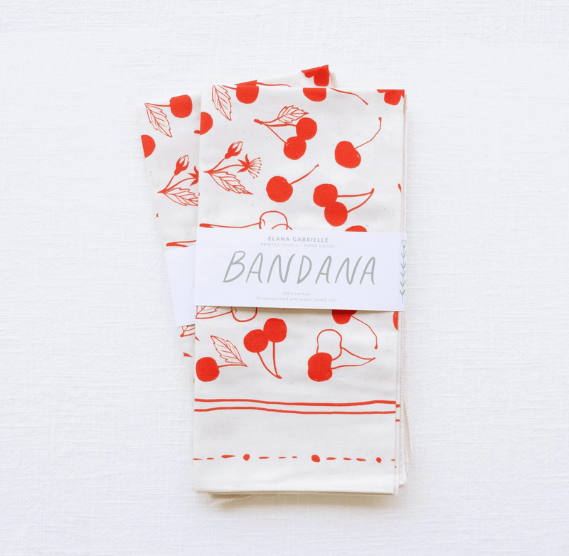 Cherries Cotton Bandana - Flea Boutiques