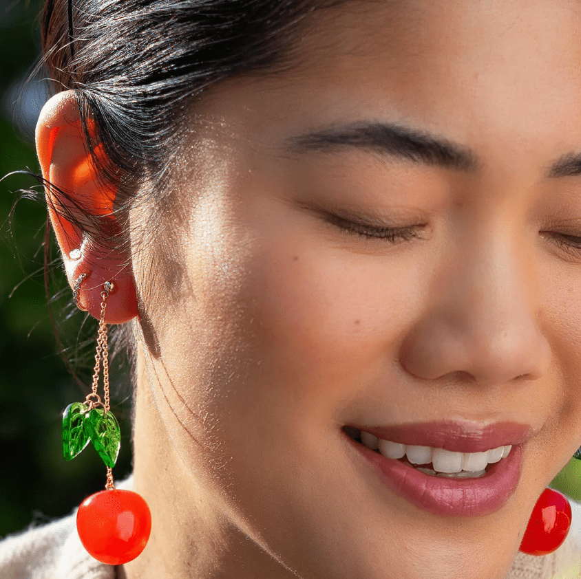 Cherry Bomb Layered Earrings - Flea Boutiques