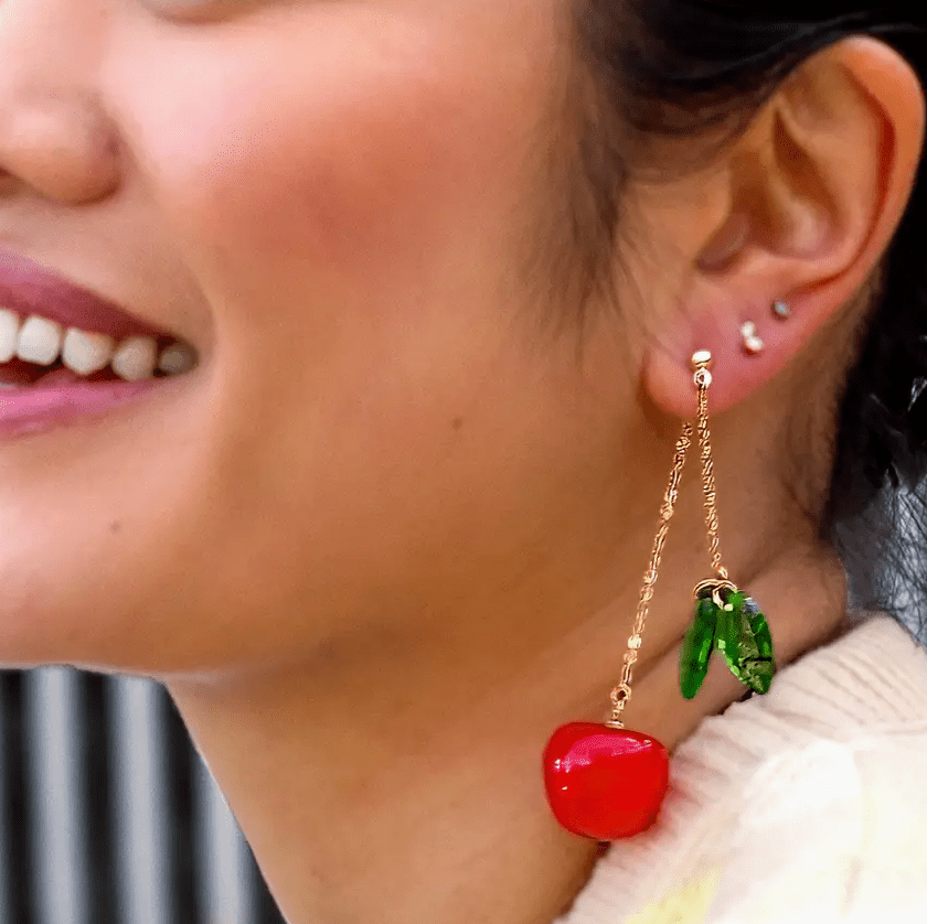 Cherry Bomb Layered Earrings - Flea Boutiques