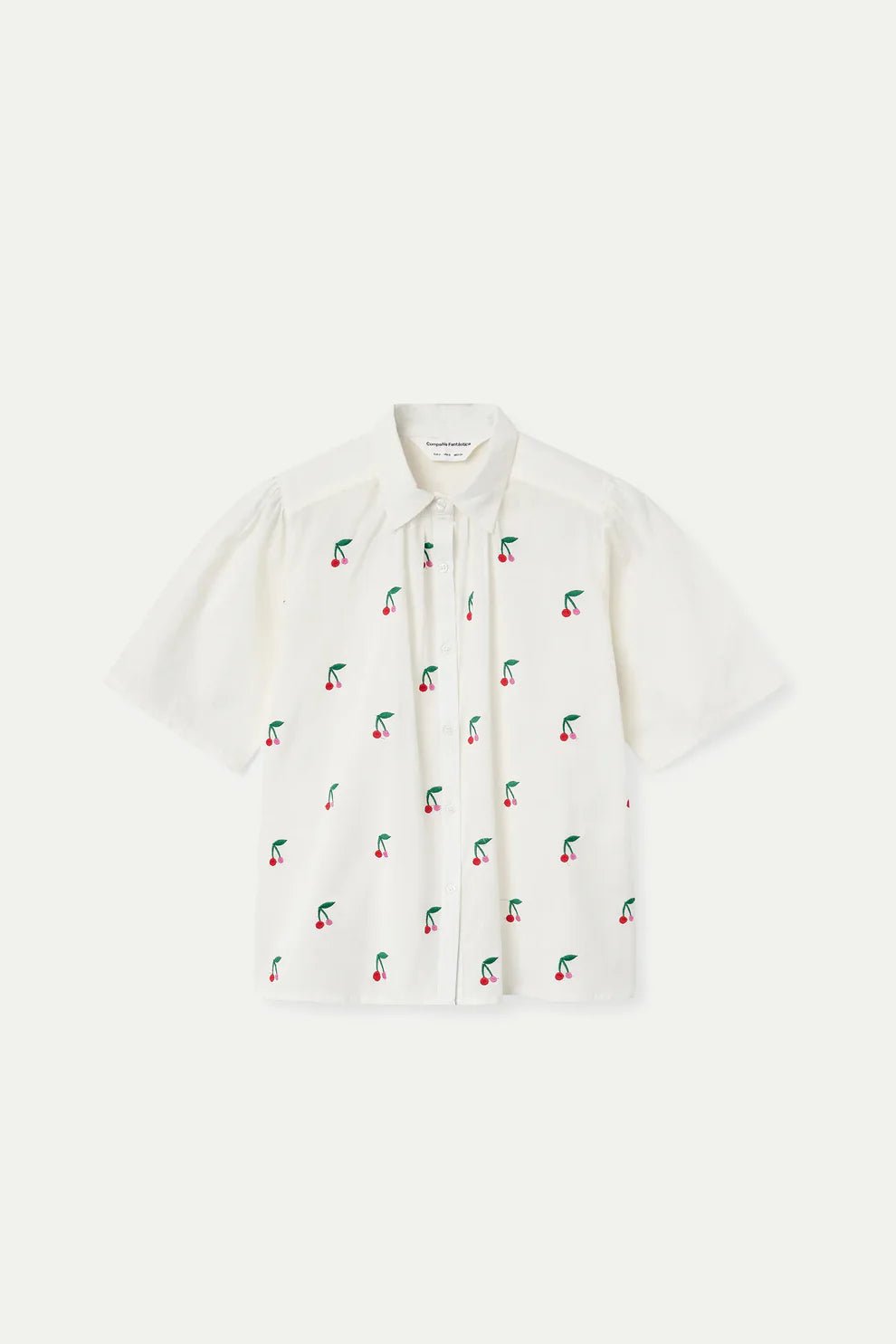 Cherry Embroidery Blouse - Flea Boutiques