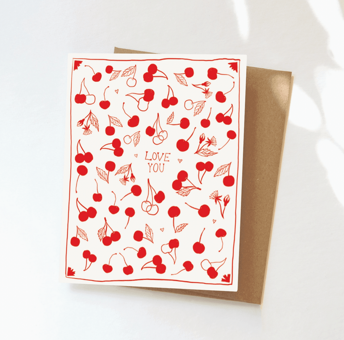 Cherry Love Greeting Card - Flea Boutiques