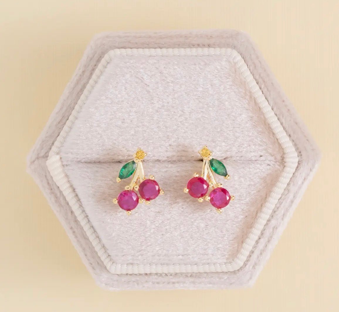 Cherry Studs - Flea Boutiques