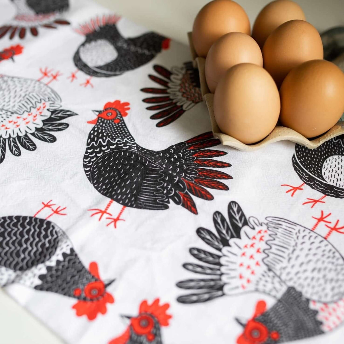 Chicken Tea Towel - Flea Boutiques