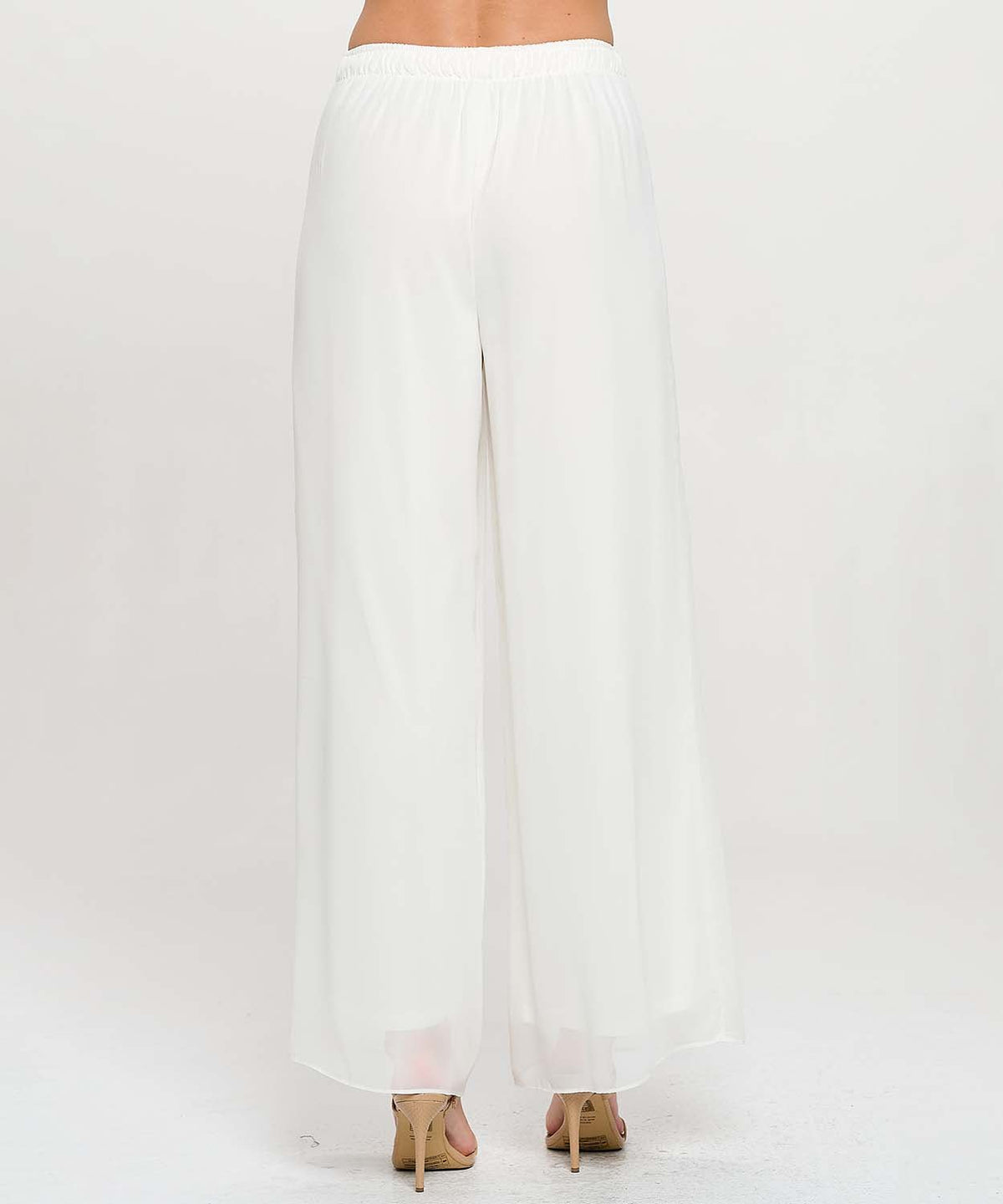 Chiffon Pull On Wide Leg Pant - Flea Boutiques