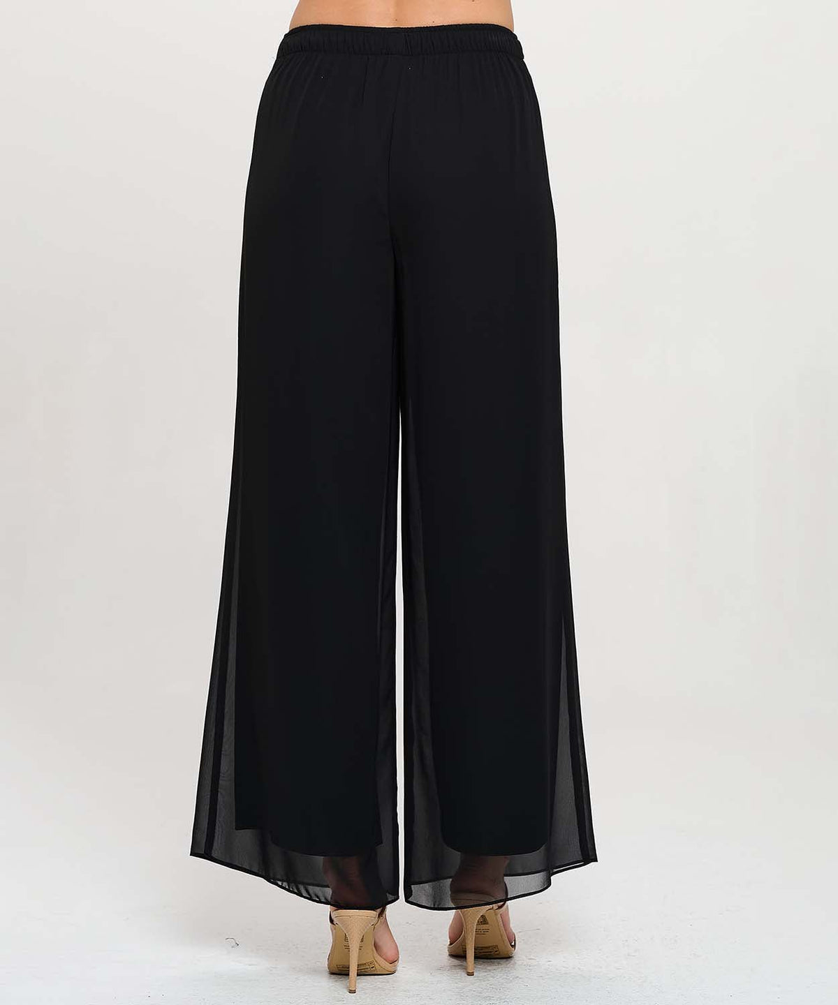 Chiffon Pull On Wide Leg Pant - Flea Boutiques