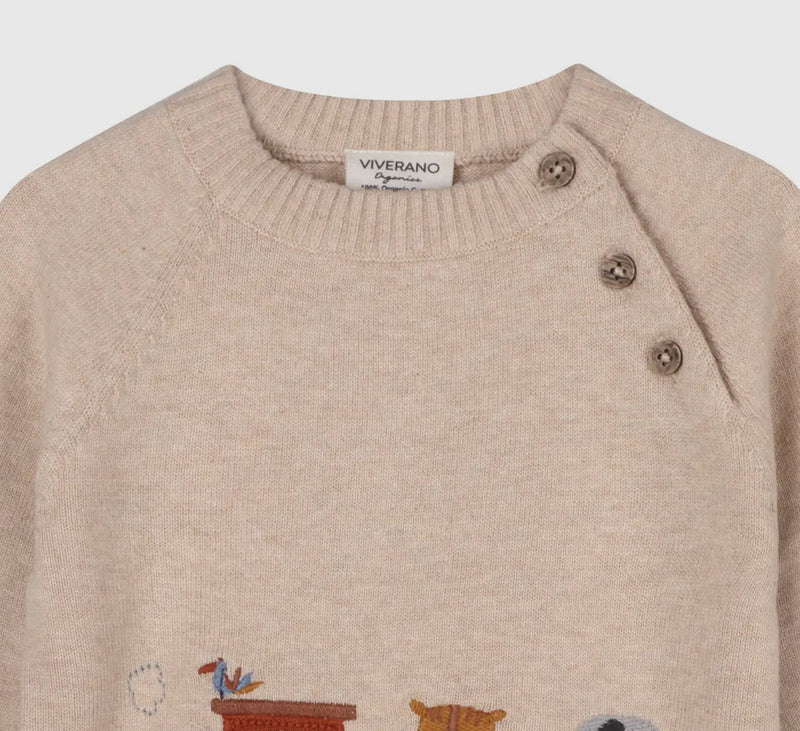 Children's Animal Train Pullover - Flea Boutiques