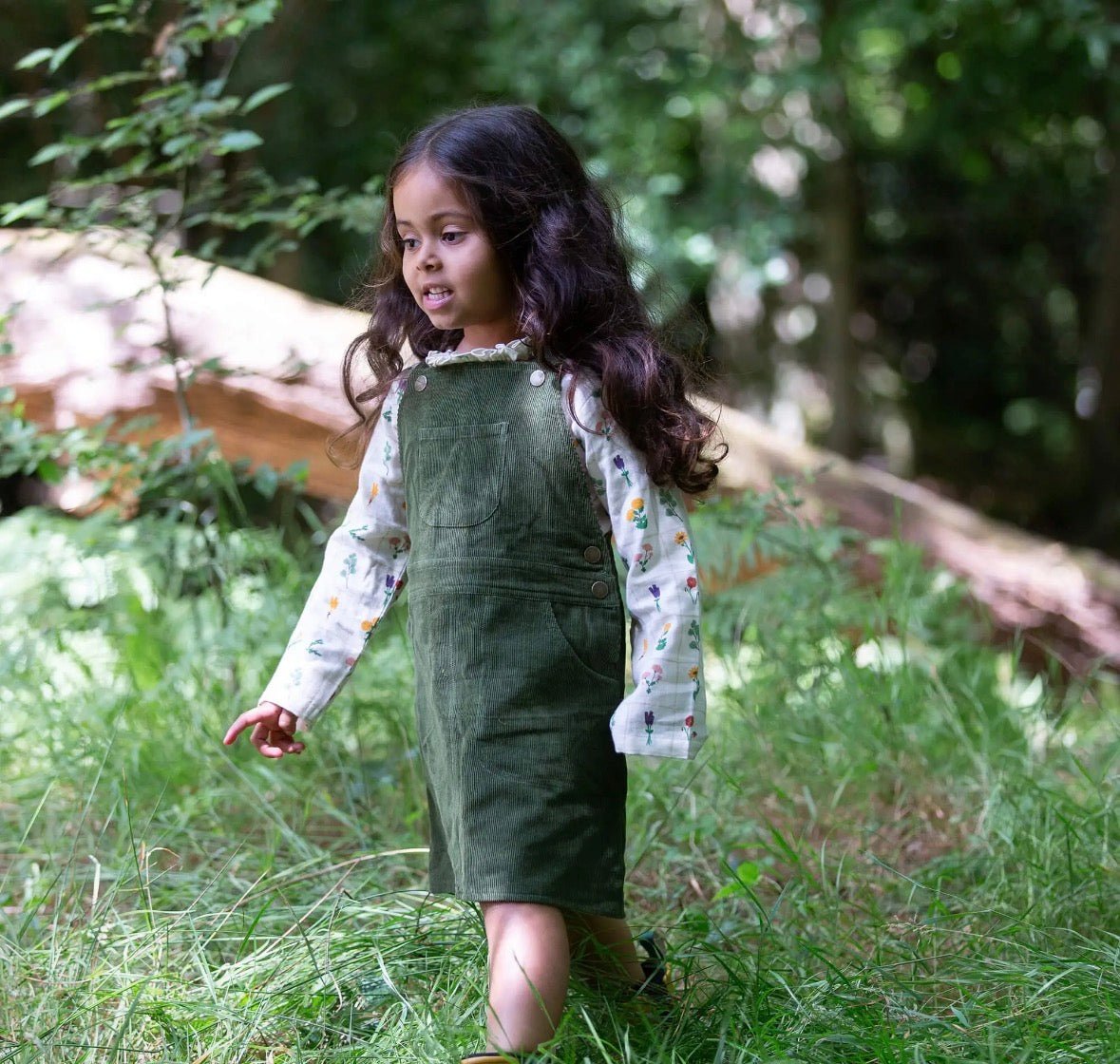 Chive Reversible Pinafore Dress - Flea Boutiques