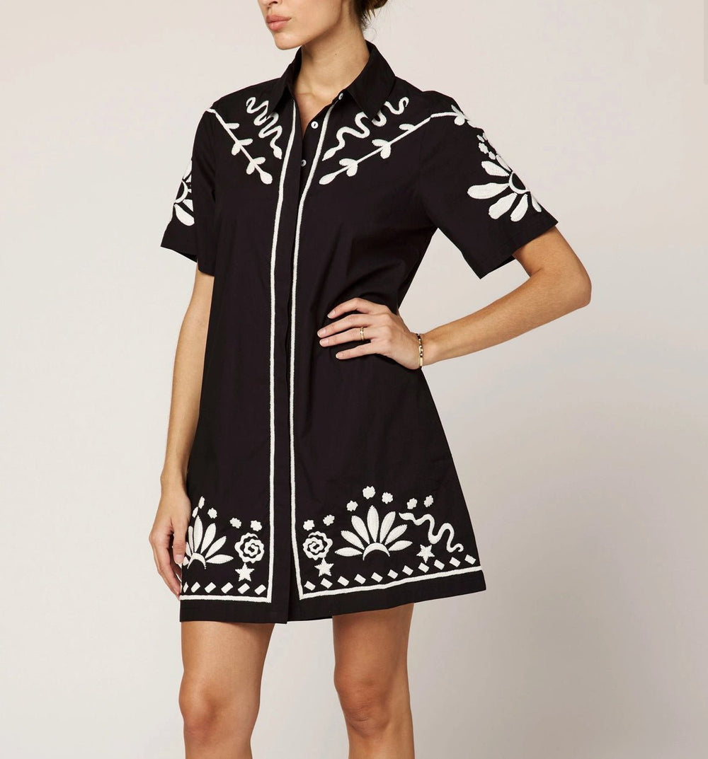 Cleobella Riya Mini Embroidered Dress