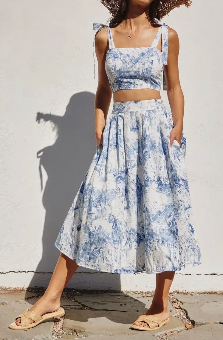 Coastline Midi Skirt - Flea Boutiques