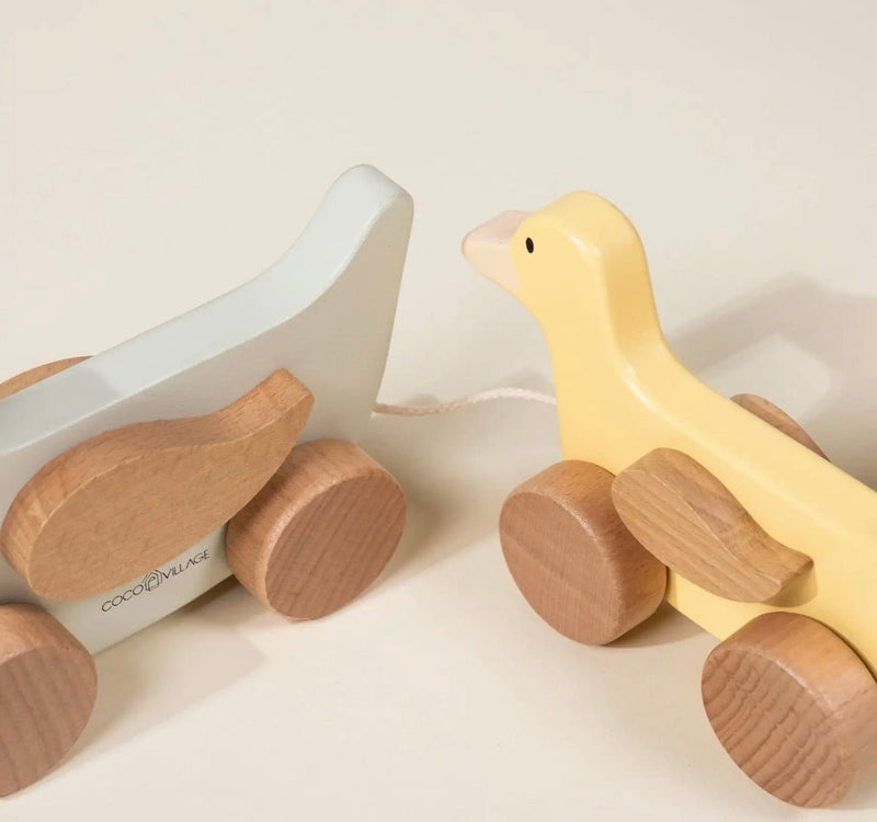 Coco Village Duck Family Pull Toy - Flea Boutiques