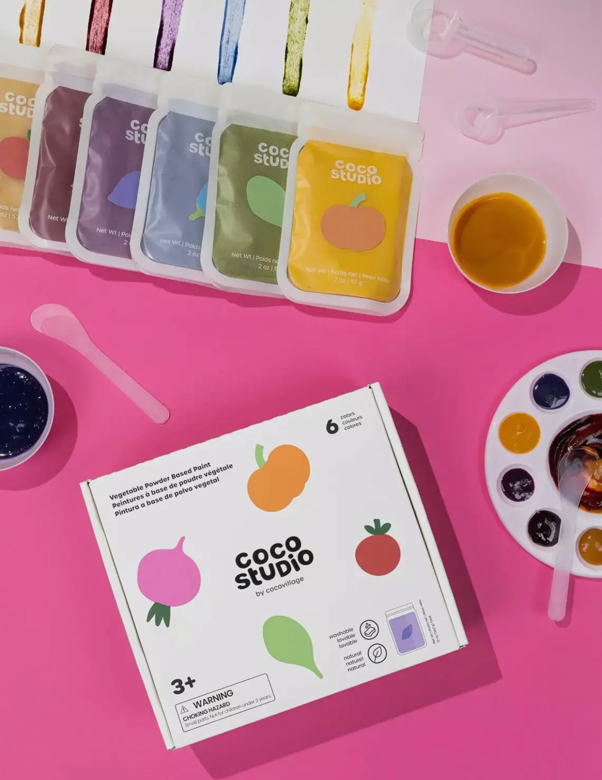 Coco Village Vegetable Powder Paint Set - Flea Boutiques