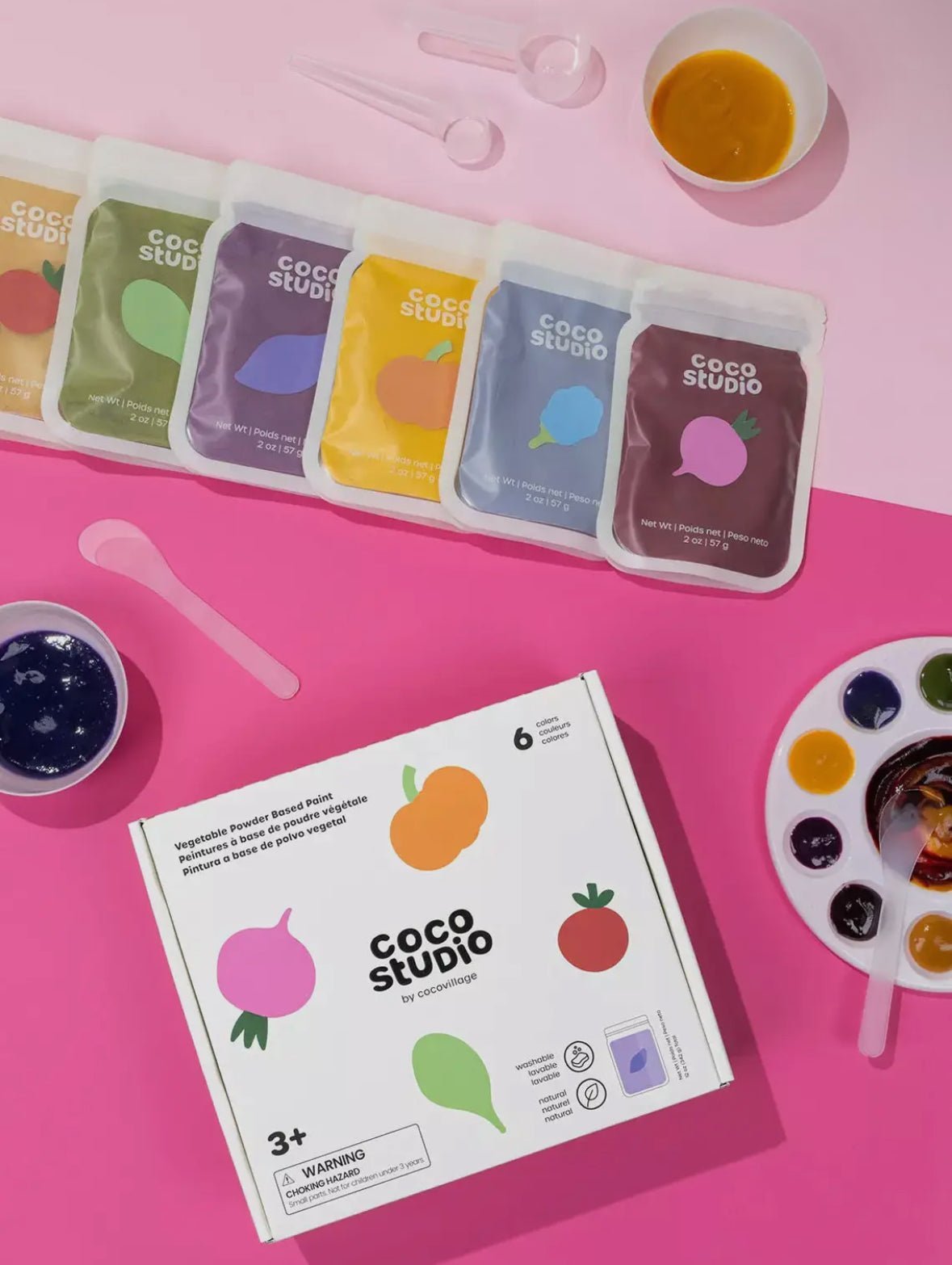 Coco Village Vegetable Powder Paint Set - Flea Boutiques