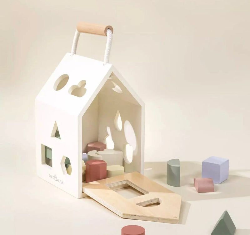 Coco Village Wooden Shapes Sorting House - Flea Boutiques