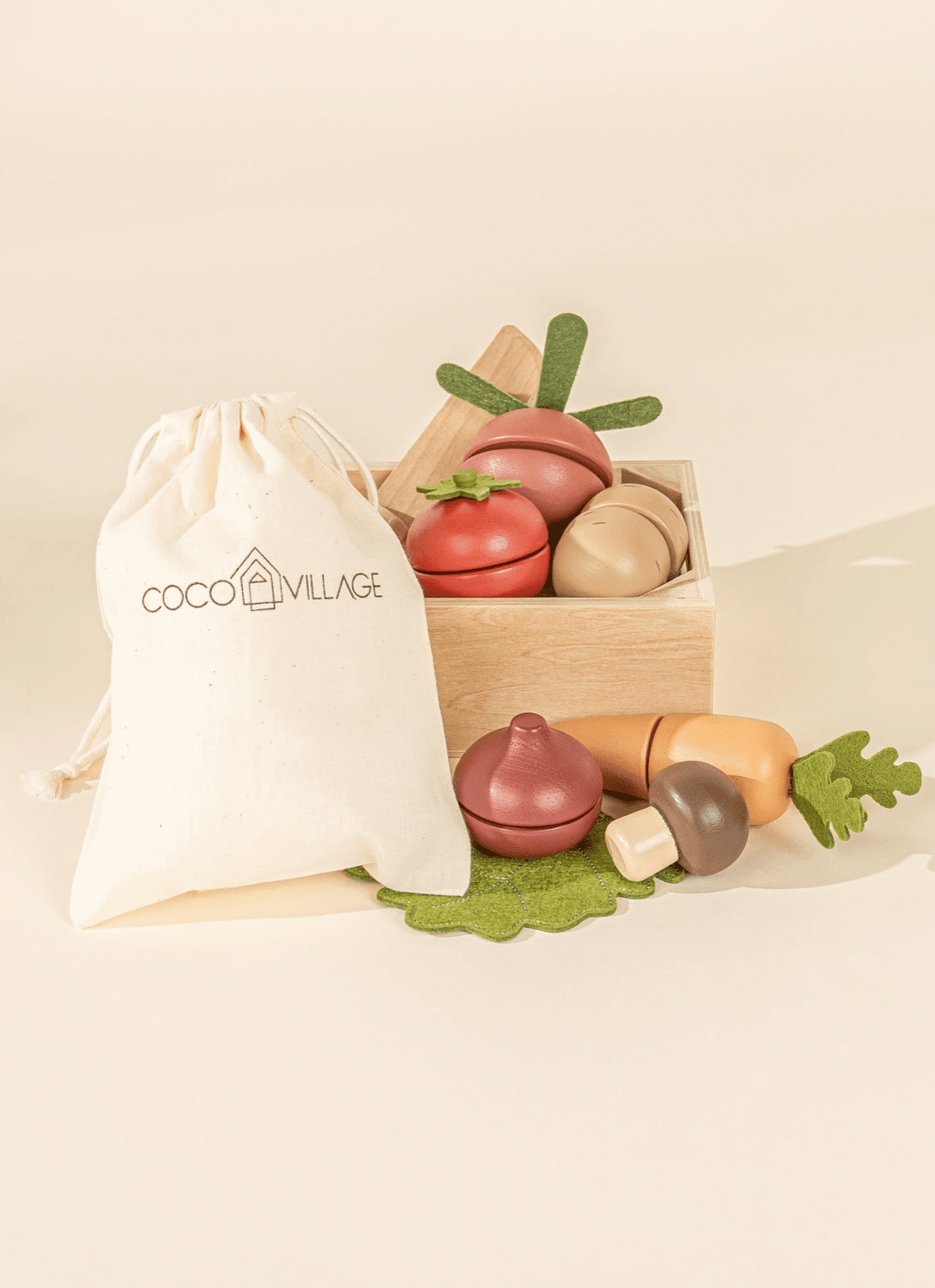 Coco Village Wooden Veggie Set - Flea Boutiques