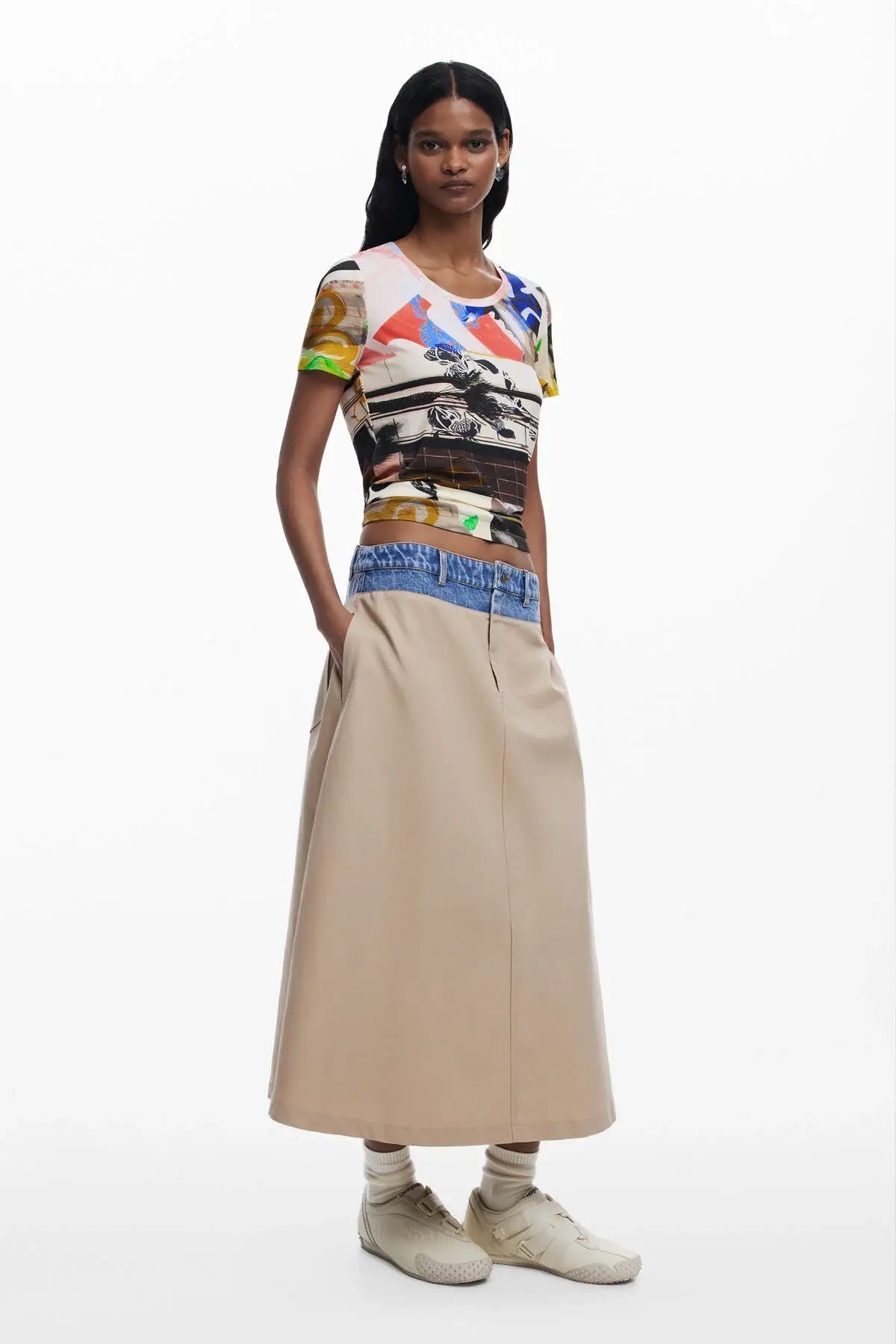Collage Print T-Shirt - Flea Boutiques