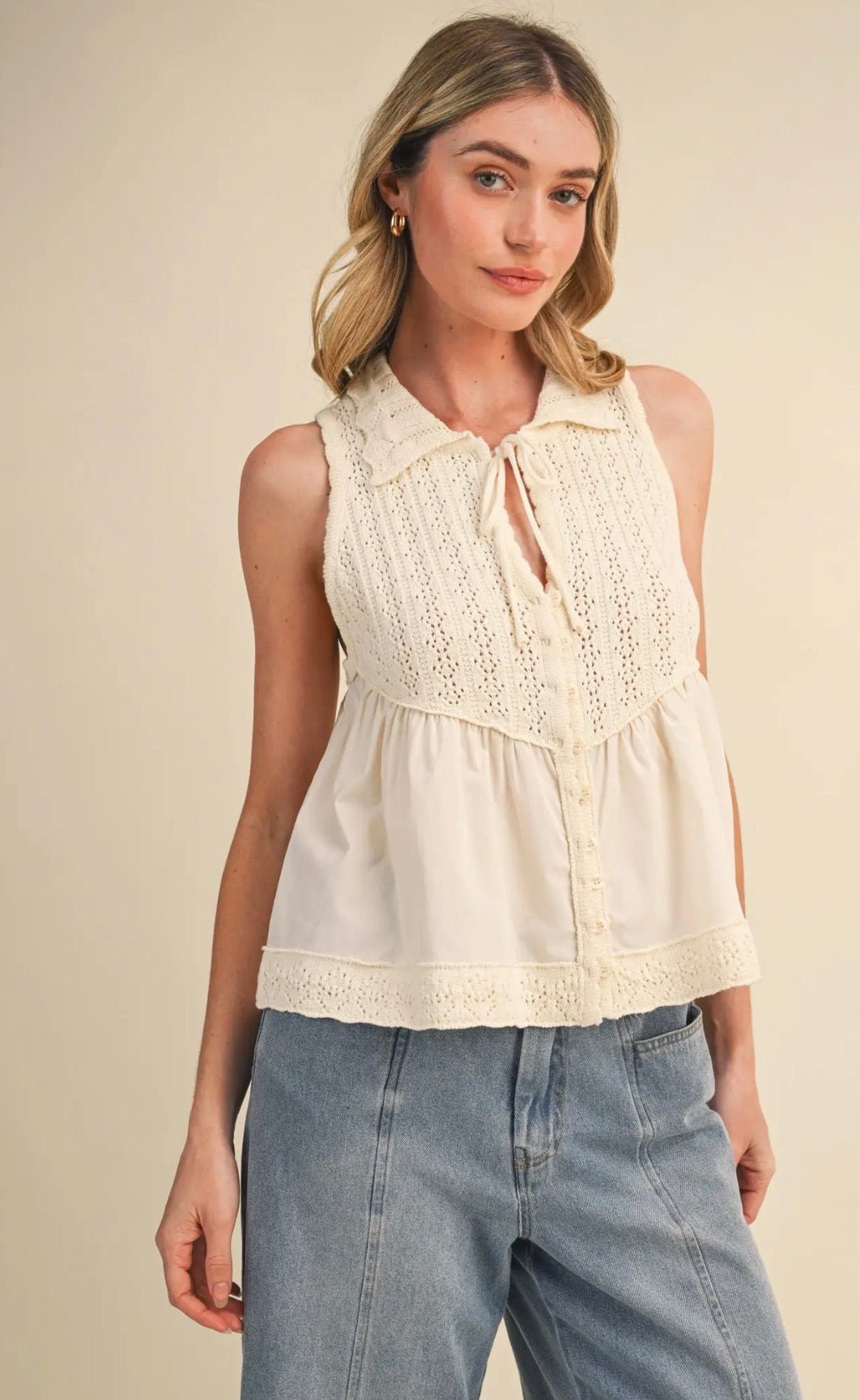 Collared Button Down Shirt - Flea Boutiques