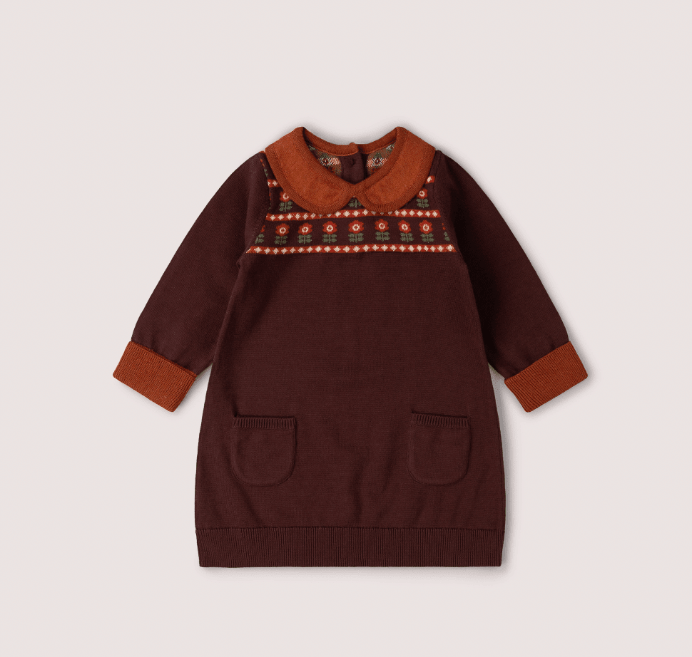 Collecting Flowers Knitted Dress - Flea Boutiques