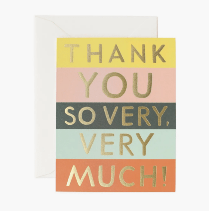Color Block Thank You Card - Flea Boutiques