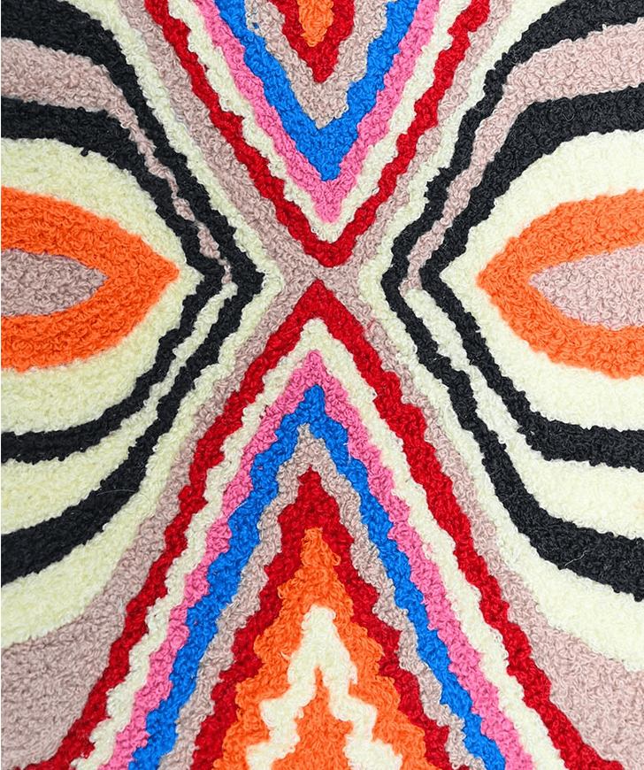Colorful Abstract Emb. Clutch - Flea Boutiques
