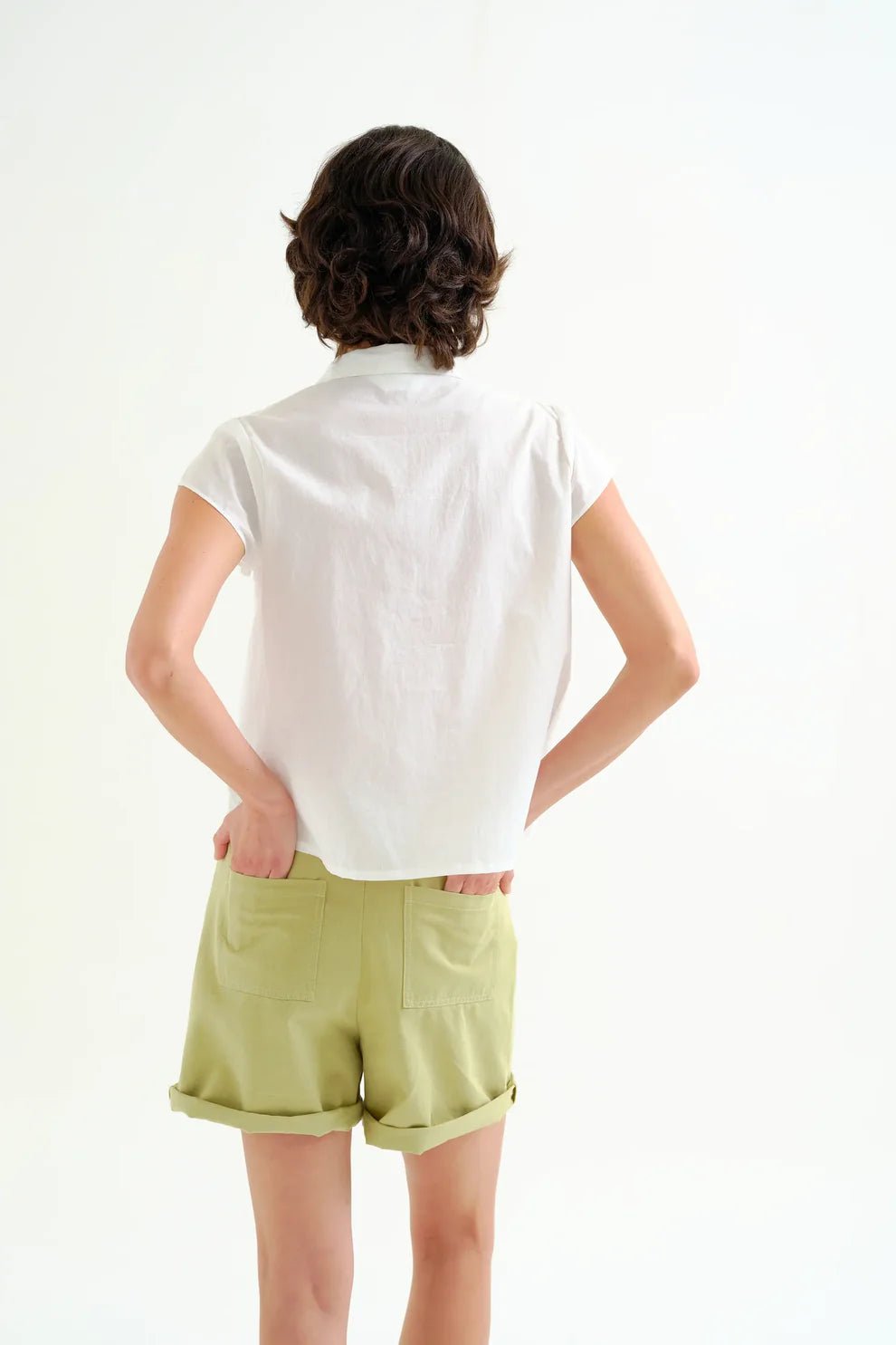 Compañía Fantástica Lobster EmbroideredCap Sleeve Shirt - Flea Boutiques