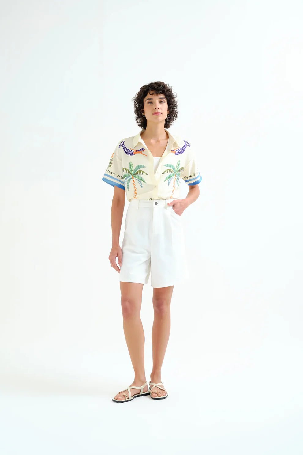 Compañía Fantástica Mermaids + Palms Camp Shirt - Flea Boutiques