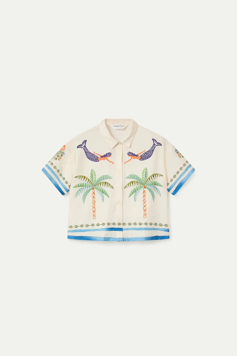 Compañía Fantástica Mermaids + Palms Camp Shirt - Flea Boutiques