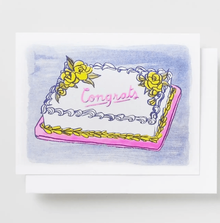 Congrats Cake Card - Flea Boutiques
