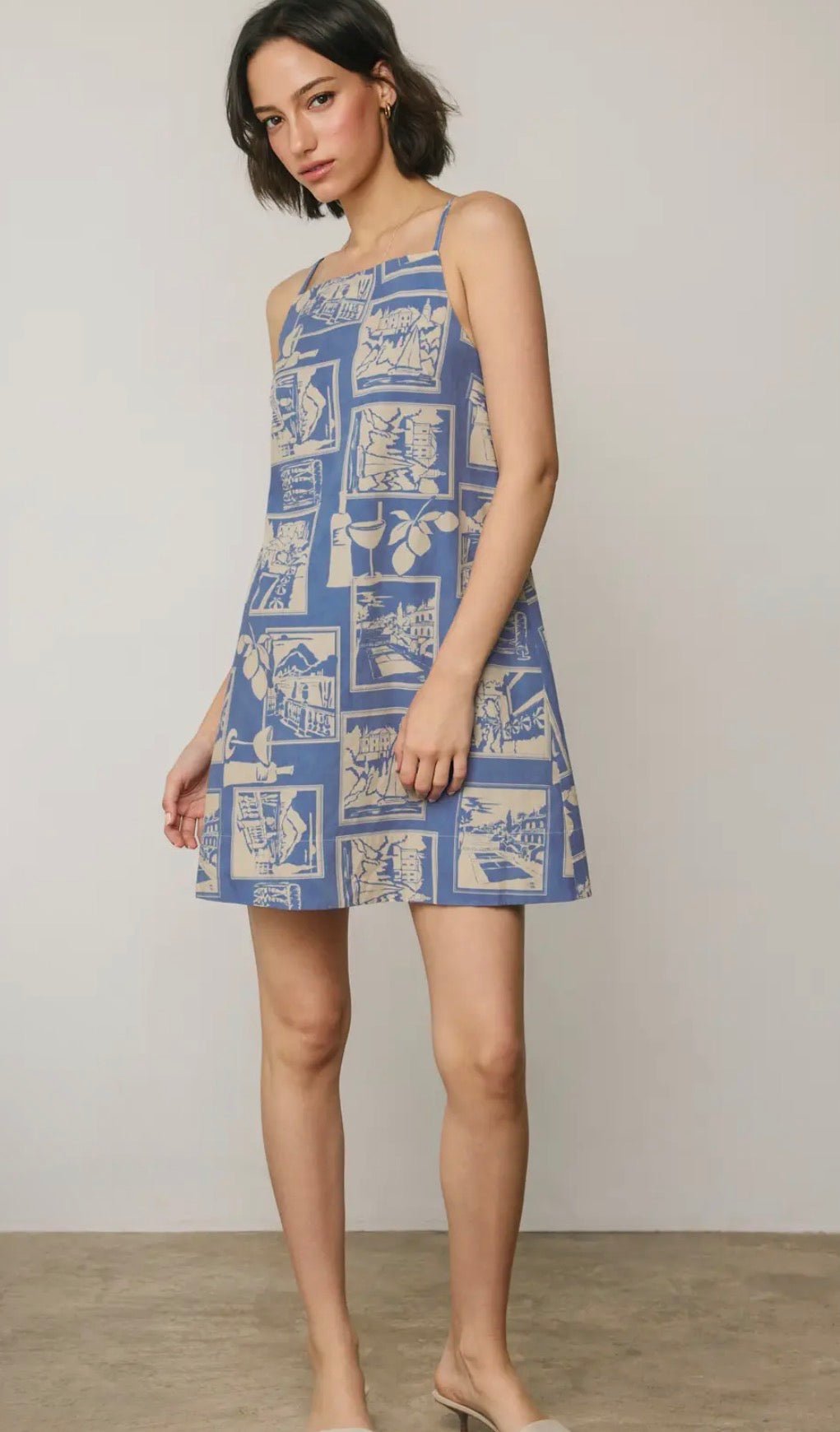 Conversational Minimal Halter Dress - Flea Boutiques