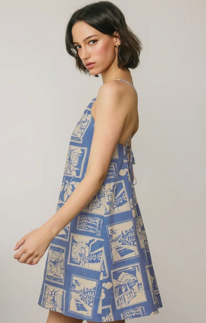 Conversational Minimal Halter Dress - Flea Boutiques