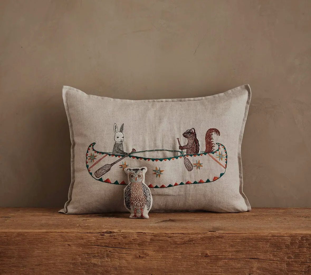 Coral & Tusk Friends Canoe Pocket Pillow - Flea Boutiques