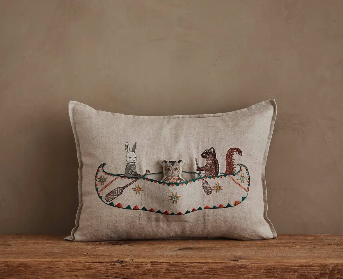 Coral & Tusk Friends Canoe Pocket Pillow - Flea Boutiques