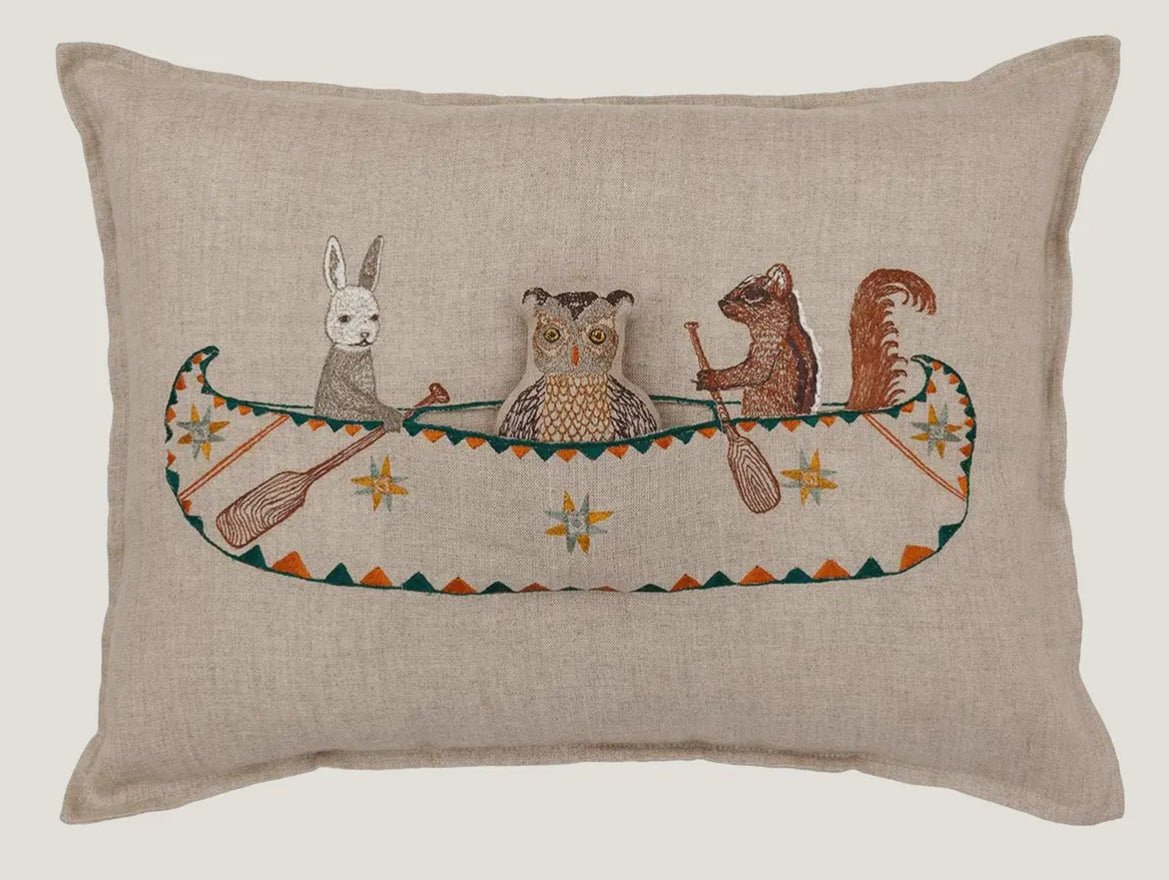 Coral & Tusk Friends Canoe Pocket Pillow - Flea Boutiques