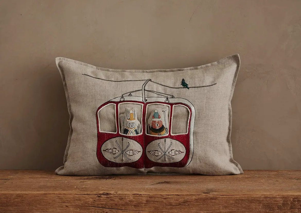 Coral & Tusk Gondola Ski Lift Pillow