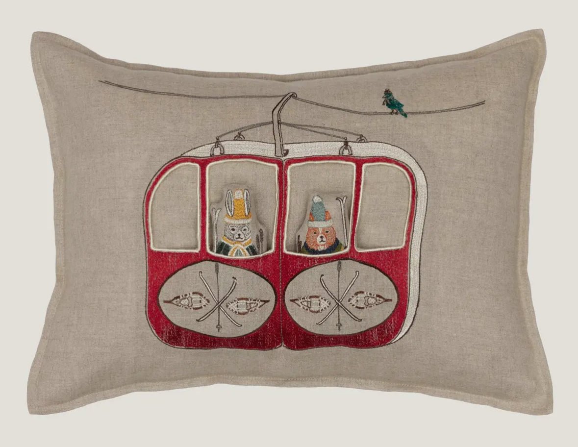 Coral & Tusk Gondola Ski Lift Pillow - Flea Boutiques