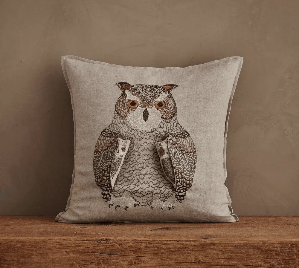 Coral & Tusk Owl Mama Pocket Pillow