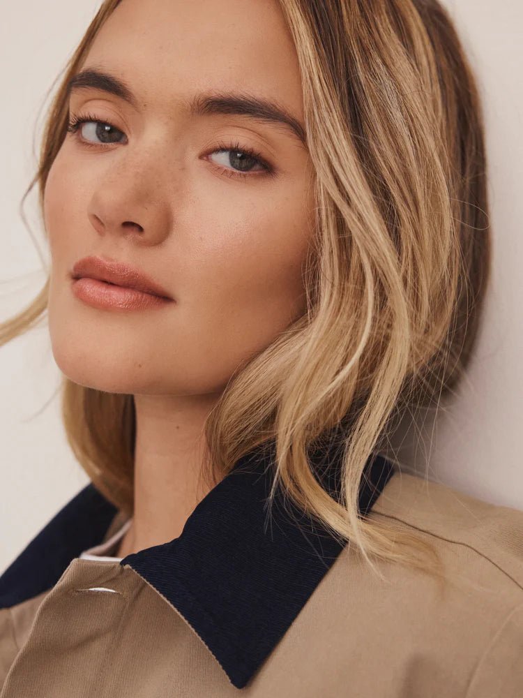 Cord Collar Twill Jacket - Flea Boutiques