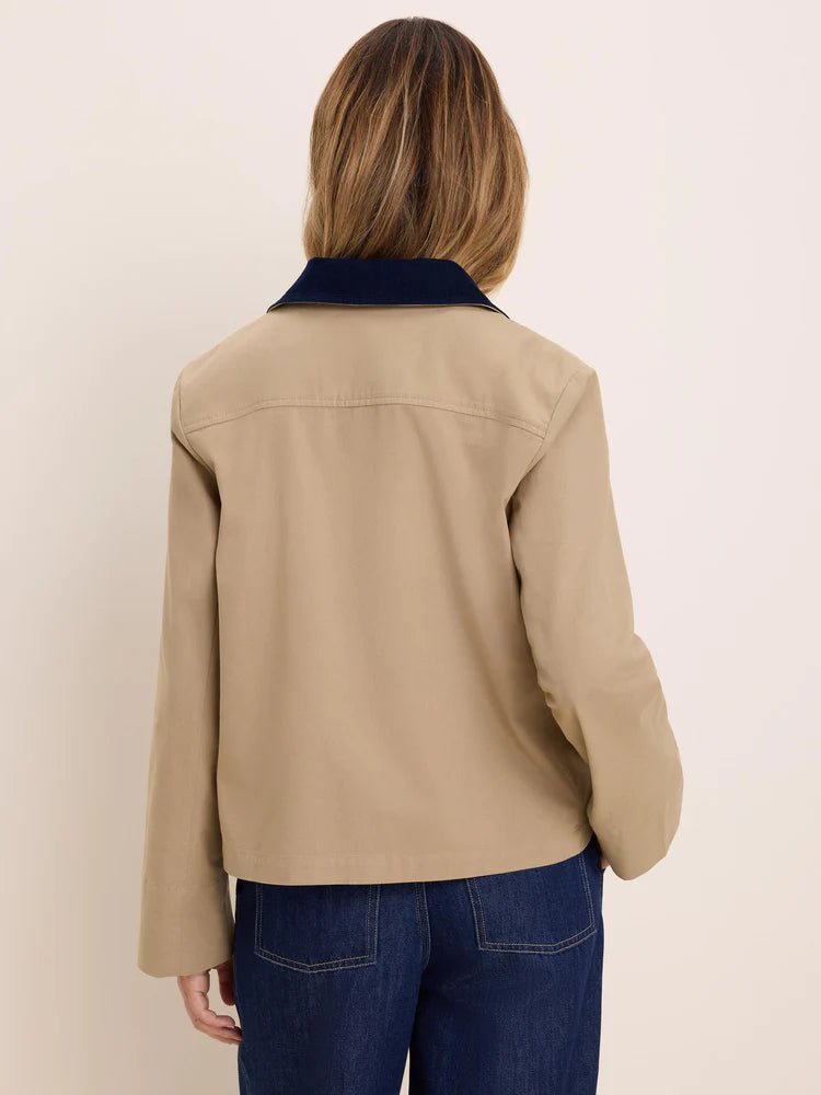 Cord Collar Twill Jacket - Flea Boutiques