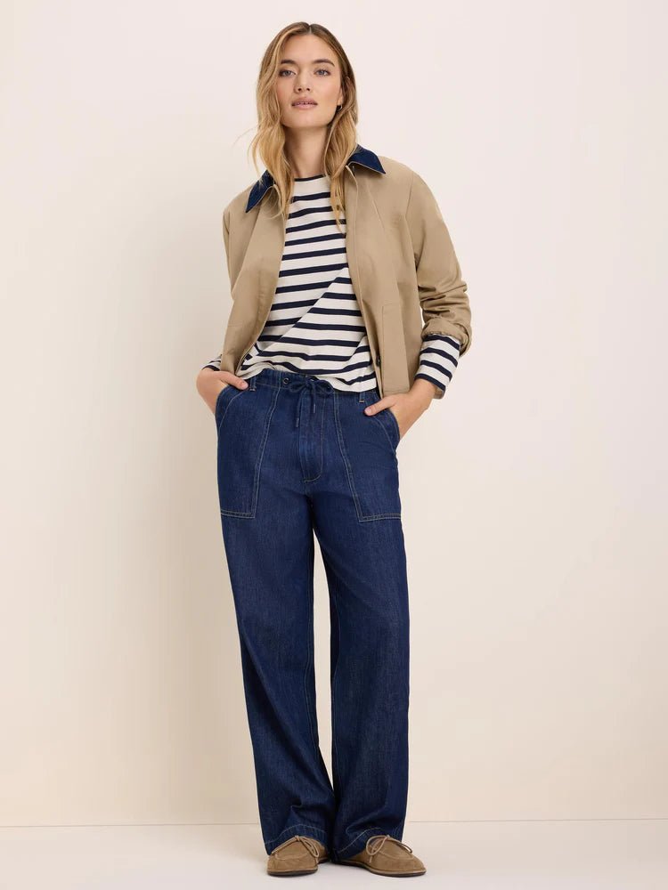 Cord Collar Twill Jacket - Flea Boutiques