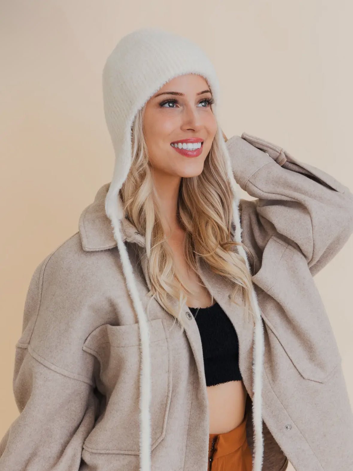 Cozy Ear Flap Beanie - Flea Boutiques