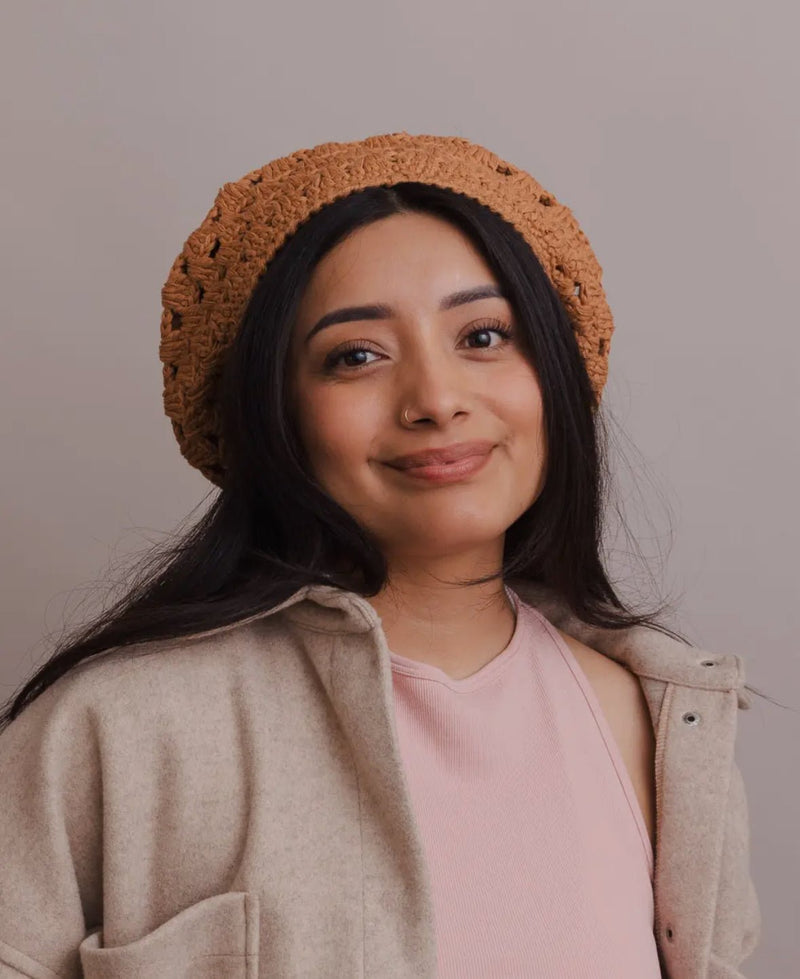 Crochet Knit Slouchy Beanie - Flea Boutiques