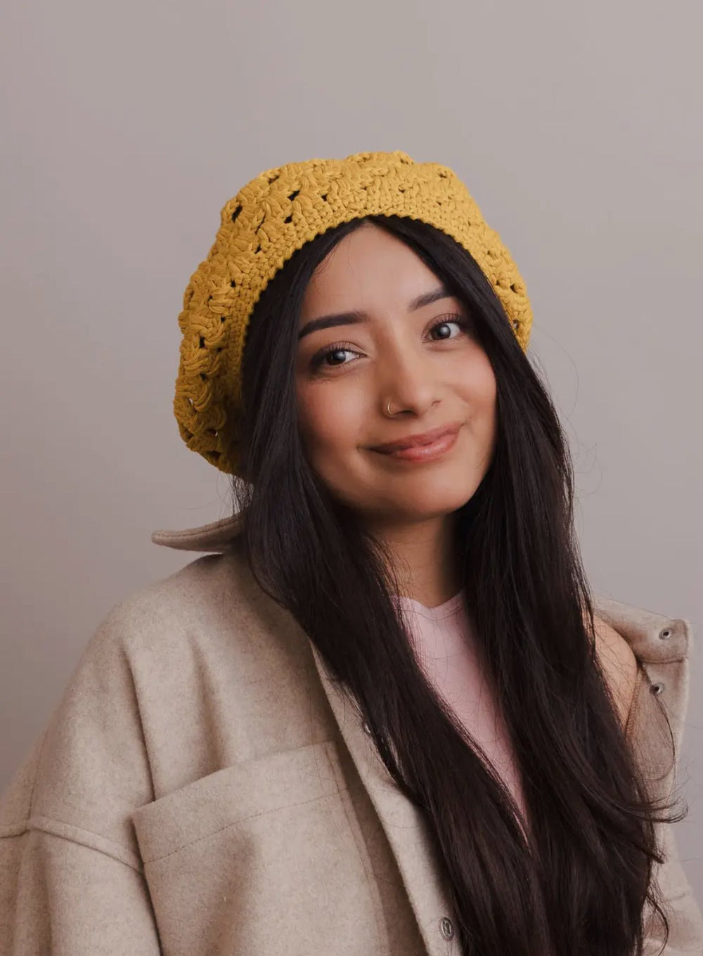 Crochet Knit Slouchy Beanie