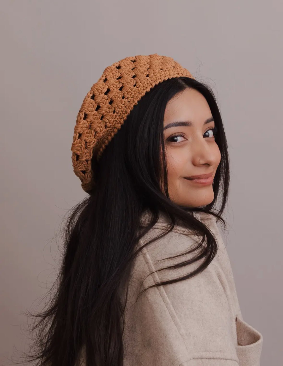 Crochet Knit Slouchy Beanie - Flea Boutiques
