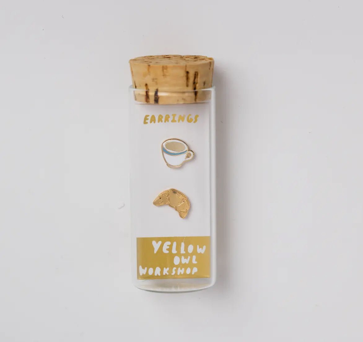 Croissant & Coffee Studs - Flea Boutiques