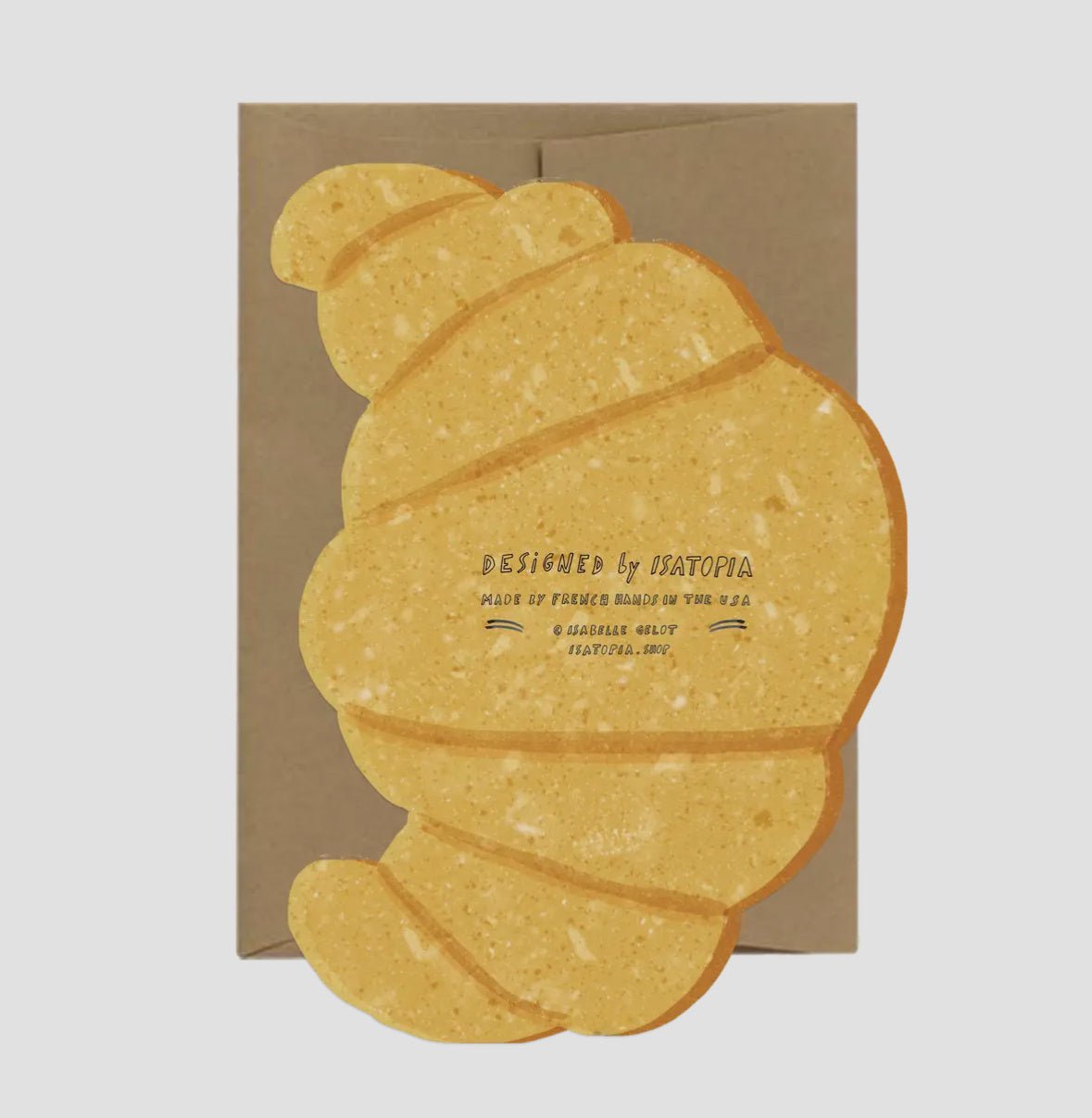 Croissant Die Cut Card - Flea Boutiques