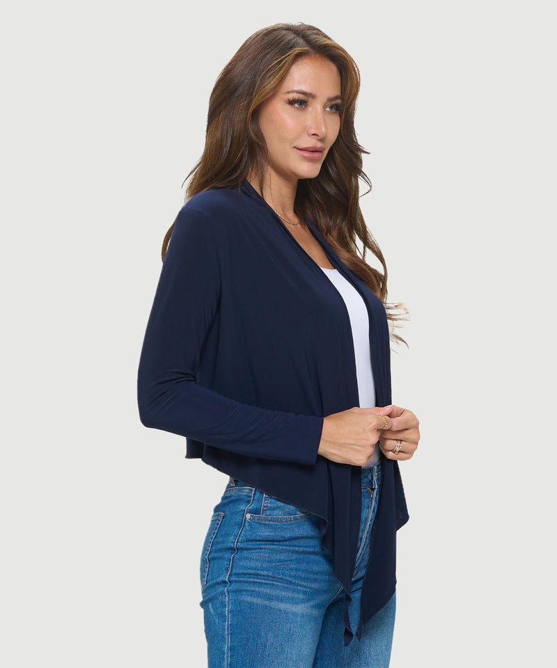 Cropped Tie Front Jacket - Flea Boutiques