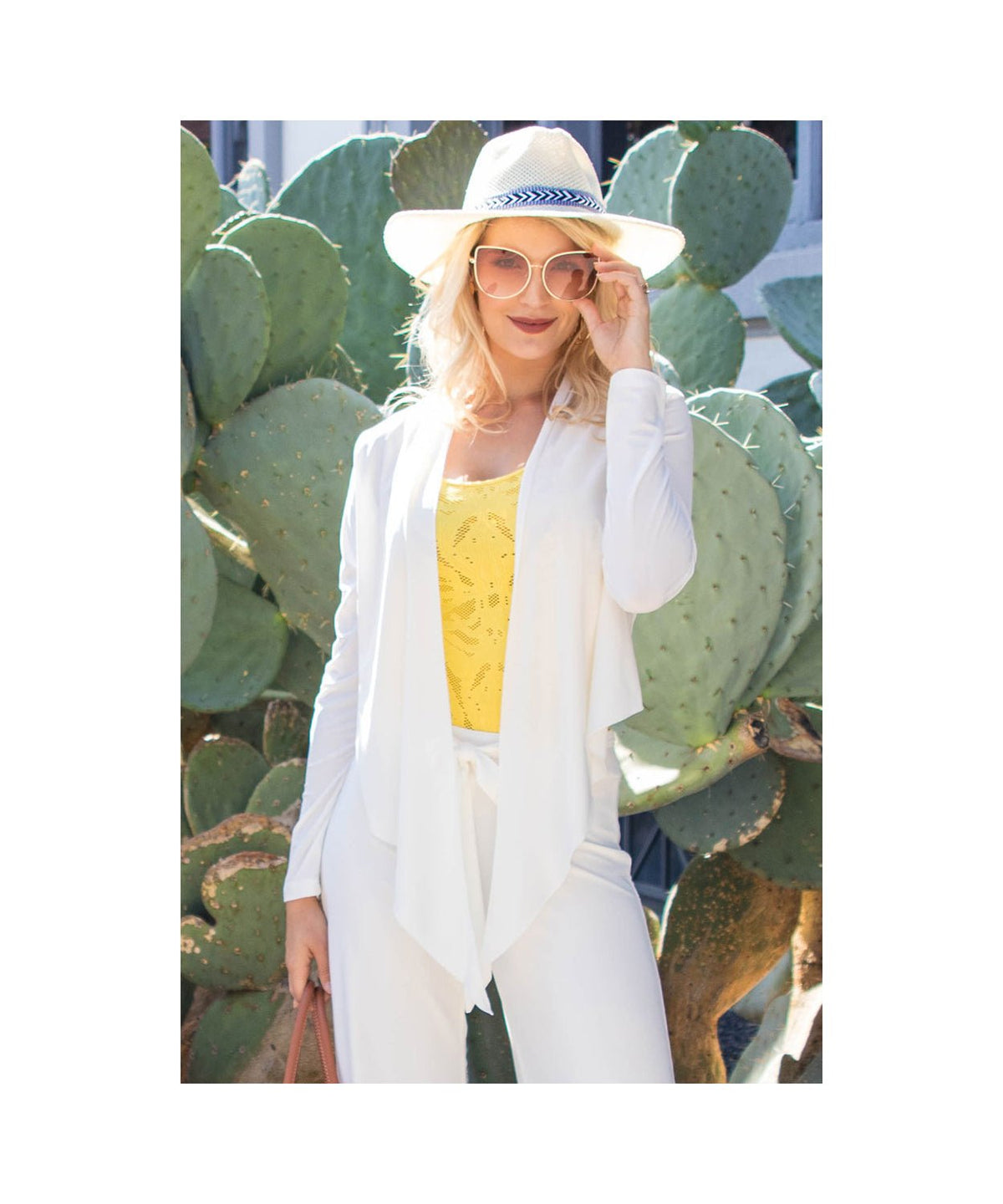 Cropped Tie Front Jacket - Flea Boutiques