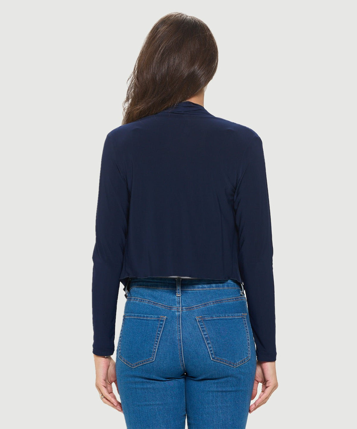 Cropped Tie Front Jacket - Flea Boutiques