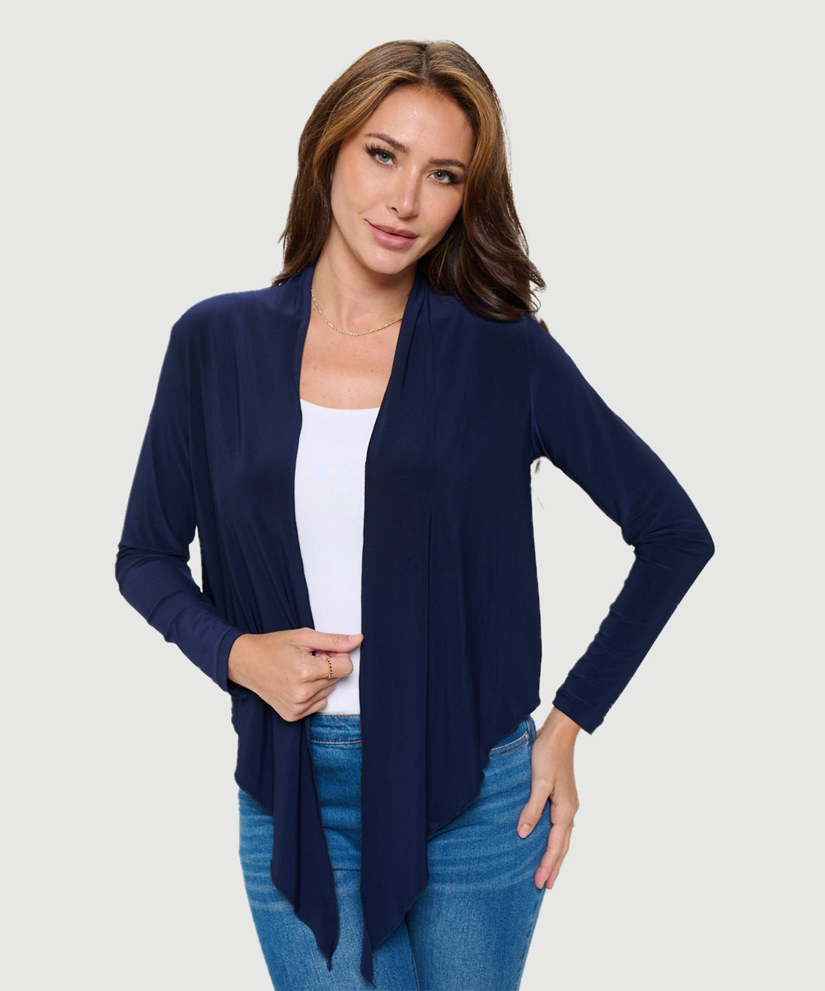 Cropped Tie Front Jacket - Flea Boutiques
