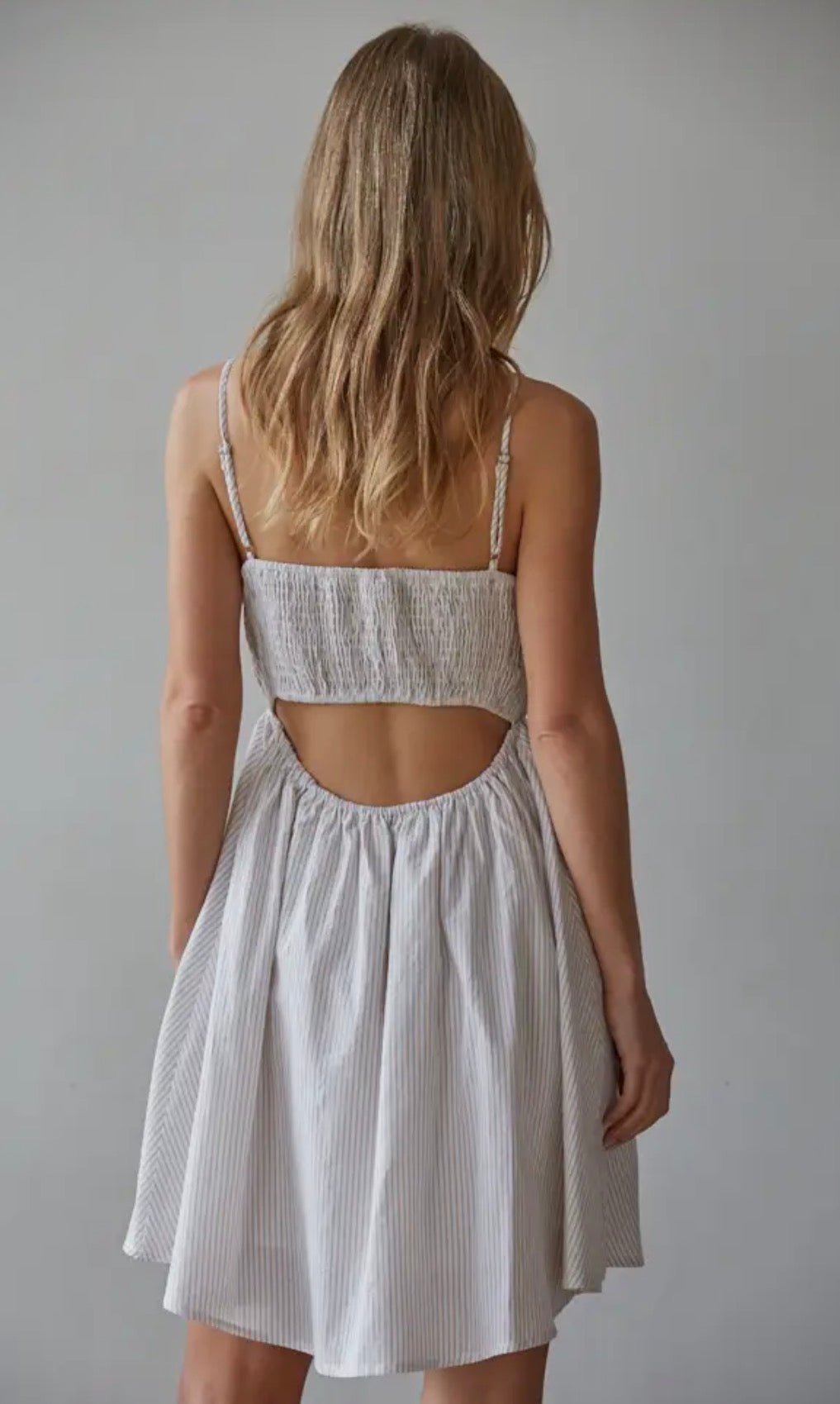 Cross Stich Bubble Mini Dress - Flea Boutiques